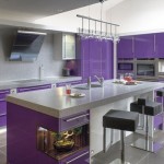 déco cuisine violet