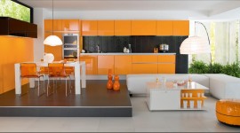 décoration cuisine orange