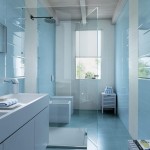 décoration salle de bain bleu
