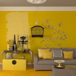 décoration salon jaune