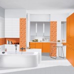 déco salle de bain orange