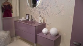 décoration salle de bain rose
