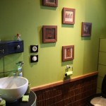 décoration wc - toilettes marron