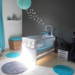 ambiance chambre bébé turquoise
