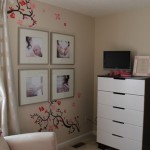 ambiance chambre fille beige