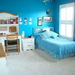 décoration chambre fille bleu