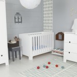 ambiance chambre bébé gris et blanc