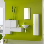 décoration salle de bain vert