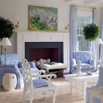 décoration salon bleu