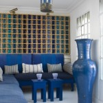 décoration salon bleu