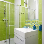 idée déco salle de bain vert