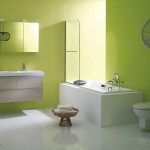 idée déco salle de bain vert