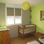 ambiance chambre bébé vert