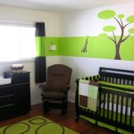ambiance chambre bébé vert
