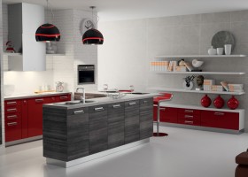 ambiance cuisine rouge