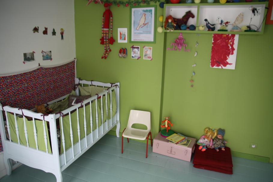 idée déco chambre bébé vert