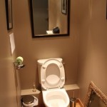 idée déco wc - toilettes beige