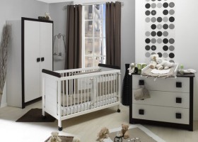 ambiance chambre bébé moderne