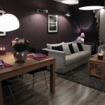 décoration salle à manger prune