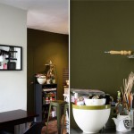 idée déco salon kaki