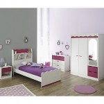 ambiance chambre fille prune