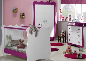 ambiance chambre fille prune