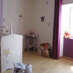 ambiance chambre fille prune