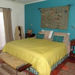 ambiance chambre turquoise