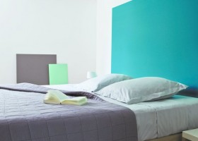 ambiance chambre turquoise