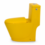 ambiance wc - toilettes jaune