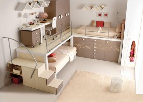 déco chambre fille beige