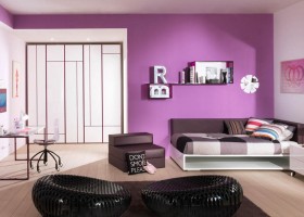 déco chambre garçon prune