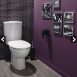 déco wc - toilettes prune