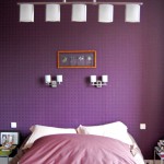 décoration chambre gris et violet