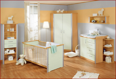 idée déco chambre bébé marron