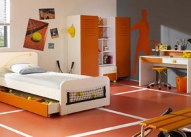 idée déco chambre garçon jaune