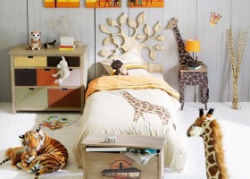 idée déco chambre garçon nature