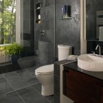 idée déco salle de bain gris et violet