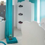 ambiance chambre fille turquoise