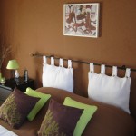 déco chambre marron