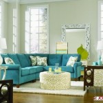 décoration salon turquoise