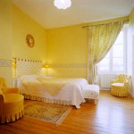idée déco chambre jaune