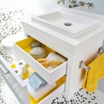 idée déco salle de bain jaune