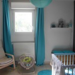 ambiance chambre bébé turquoise