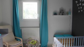 ambiance chambre bébé turquoise