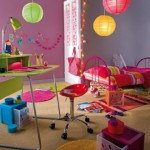 ambiance chambre fille violet