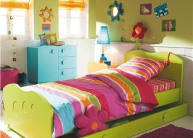 ambiance chambre garçon vert