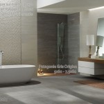 ambiance salle de bain gris et blanc