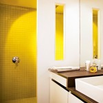 ambiance salle de bain jaune