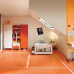 idée déco chambre garçon orange